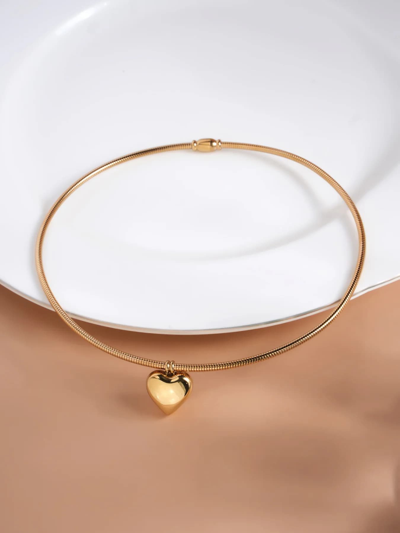 Women's Gold Casual Wear Gold Plated Stainless Steel Necklace Set