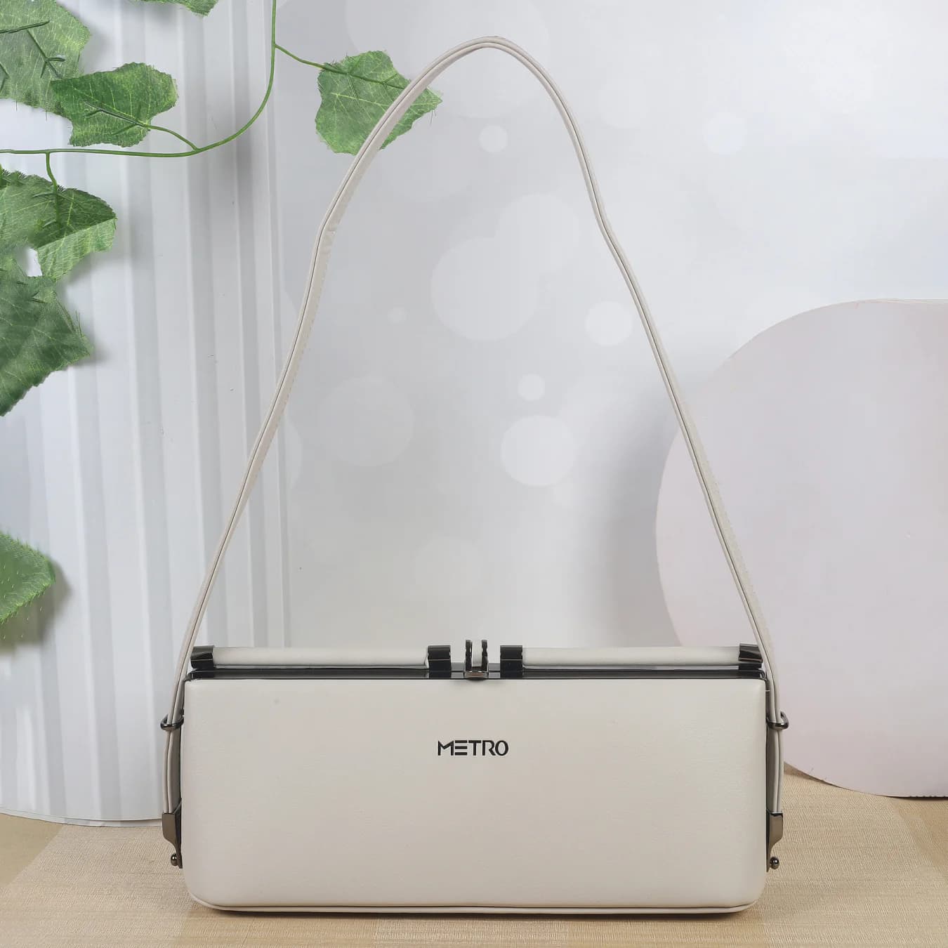 Women's Grey Casual PU Handbag