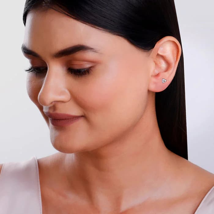 Women's Silver Aleya Ear Piercings