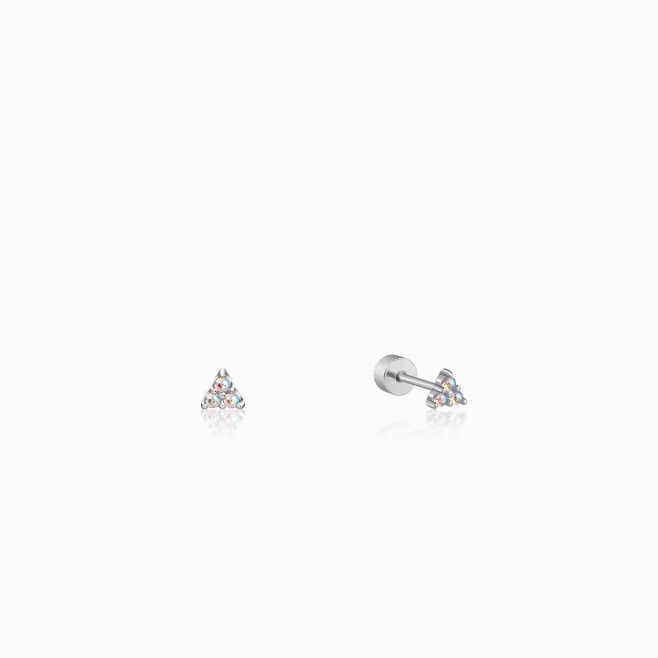 Women's Silver Amyra Ear Piercings