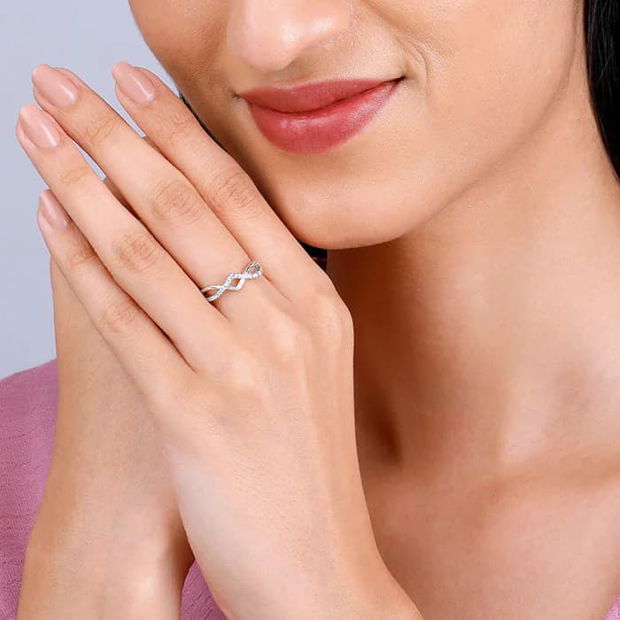 Women's Silver Valley Ring