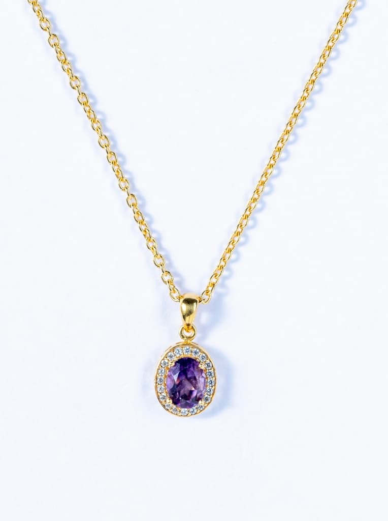 Women's Purple Casual Wear Pendant Chain
