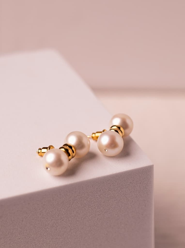 Women's White Party Wear Earring