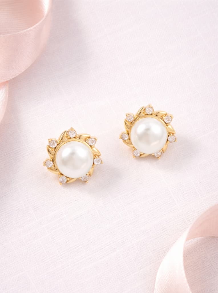 Women's White Casual Wear Earring
