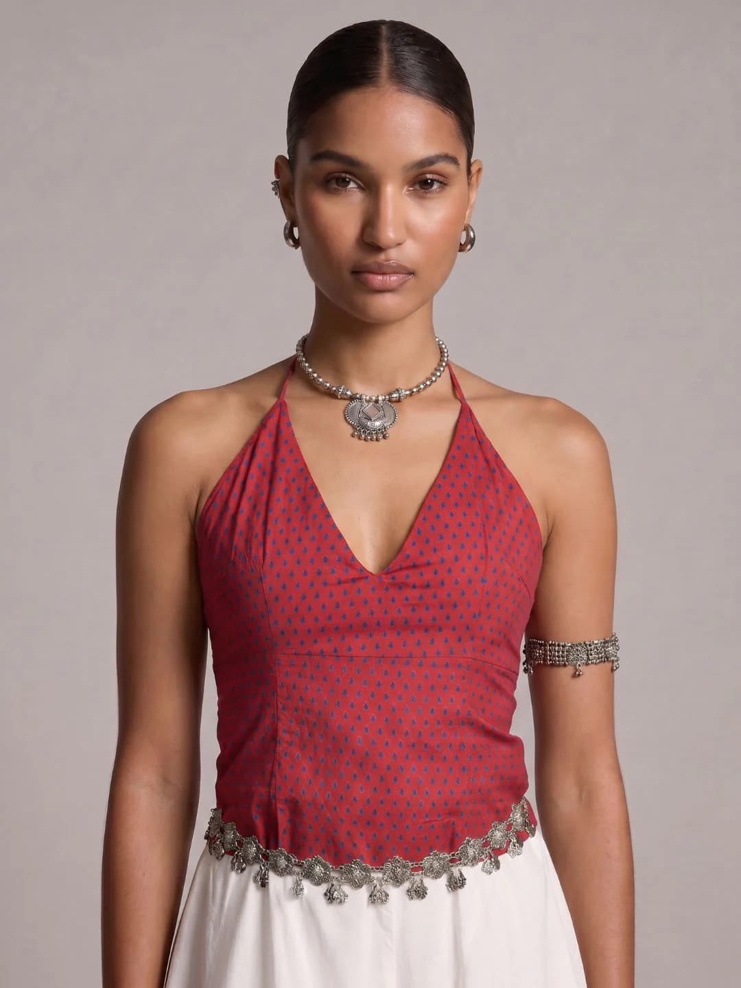 Women's Pink Casual Slim Fit Sleeveless Tops