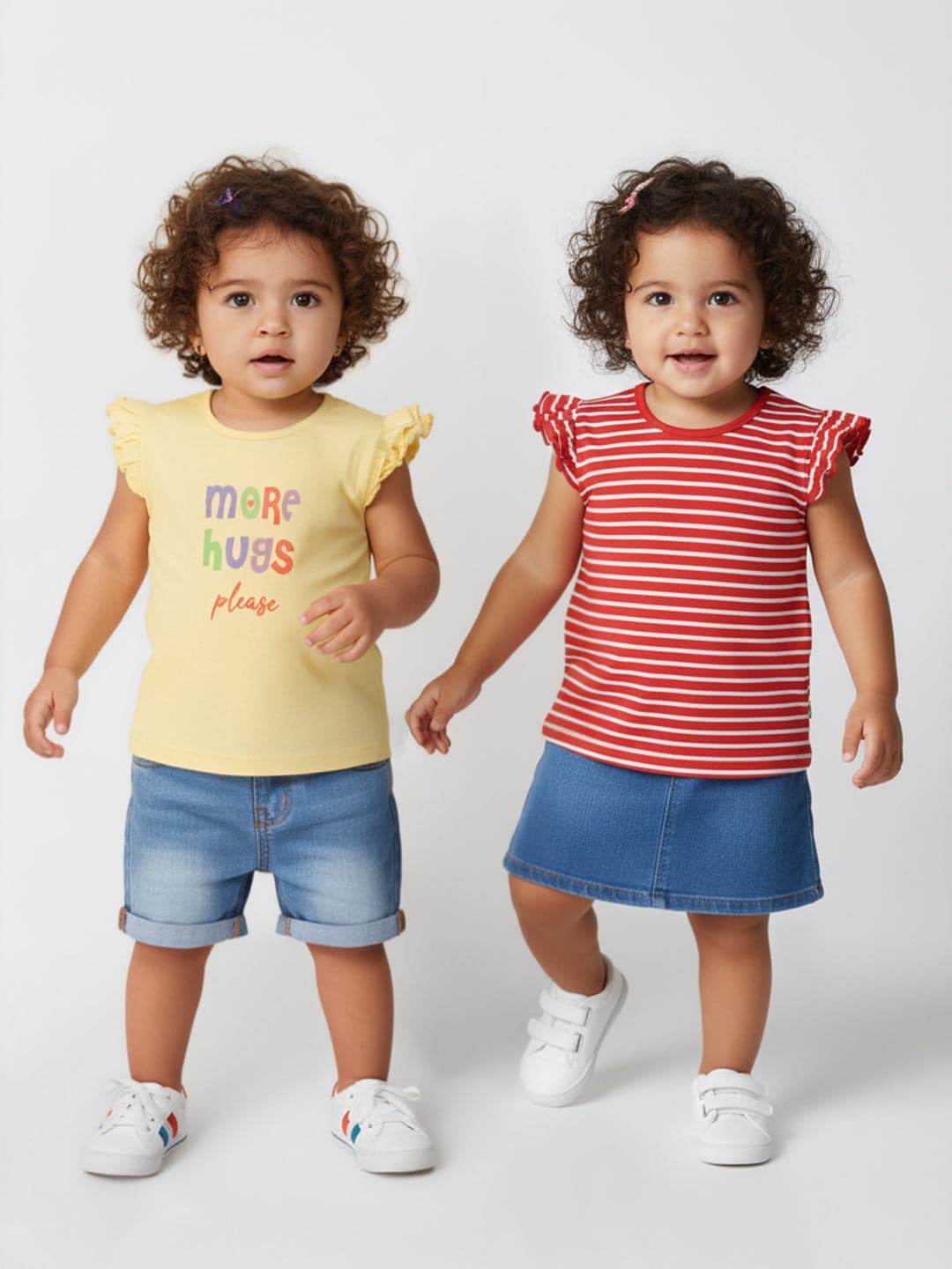 Girls Multicolor Casual Printed Top - Pack Of 2