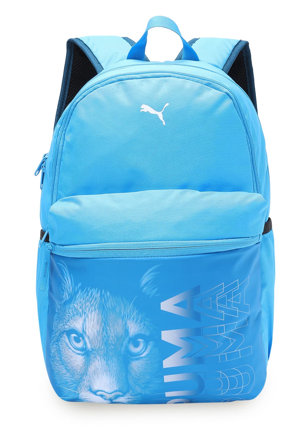 Unisex Blue Casual Animal Print Back Strap Handle Laptop Backpack