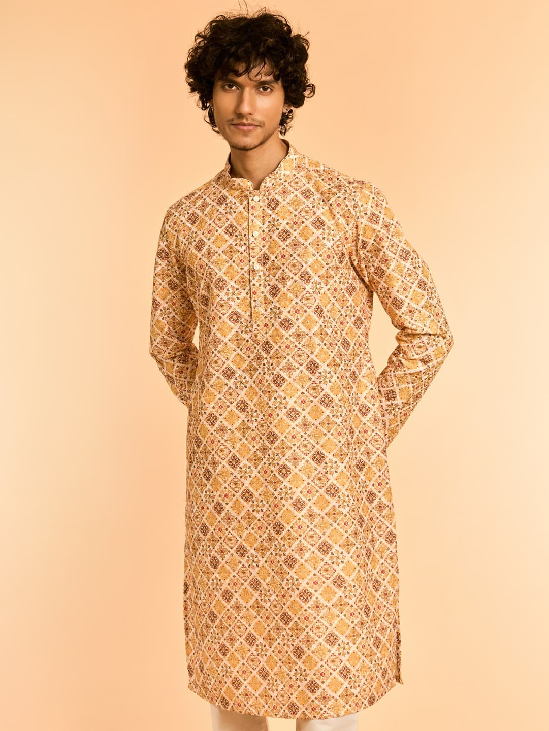 Men's Yellow Diwaas Special Kurta