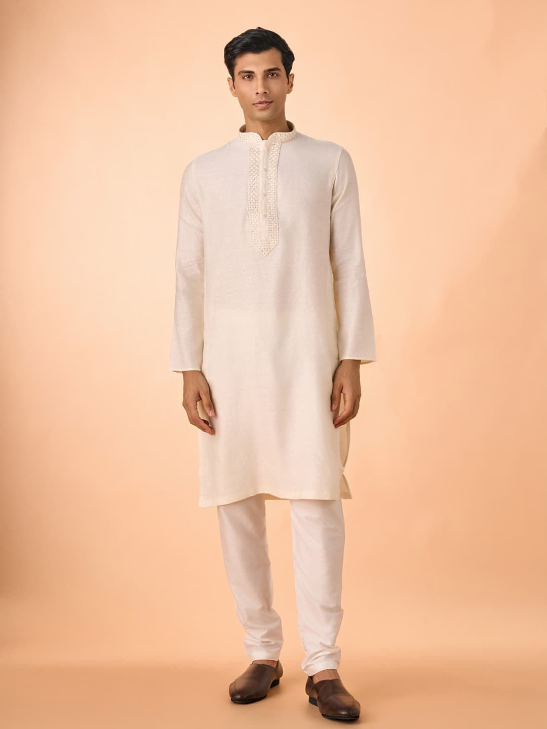 Men's Elegant White Kurta Pajama