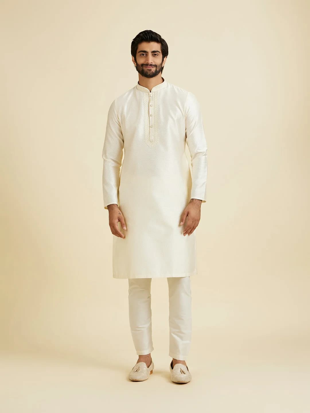 Men's White Delight Kurta Pajama