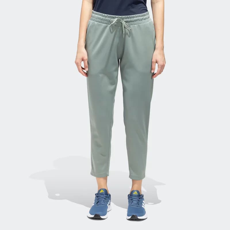 Women's Green Casual Solid Elasticated Trackpant