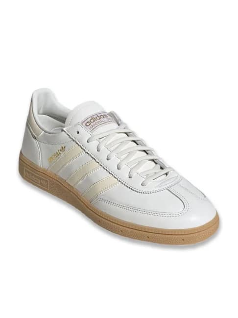 Men's White Casual Handball Spezial Leather Sneakers
