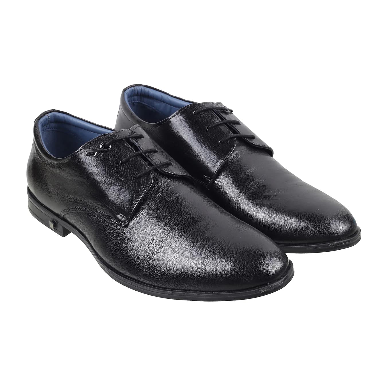 Men's Tan Formal Almond Toe Leather Formal Shoes