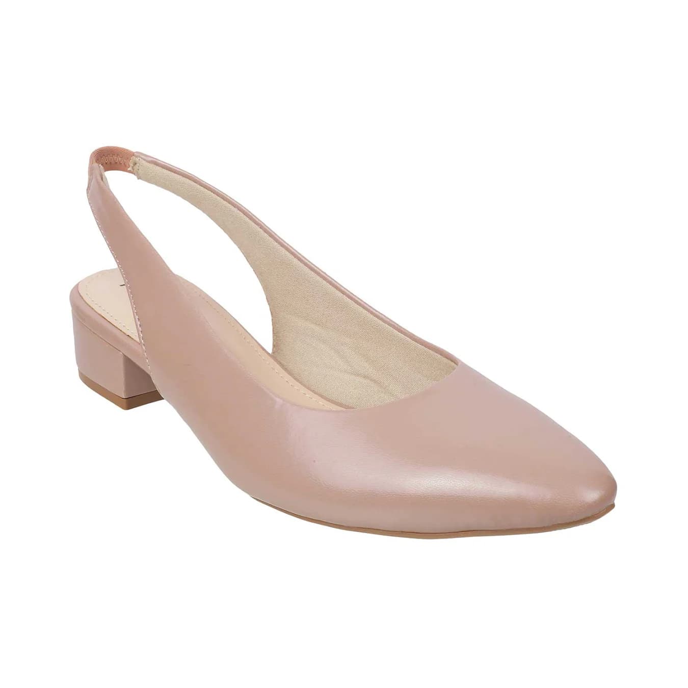 Women's Pink Casual Pointy Toe Synthetic Heels