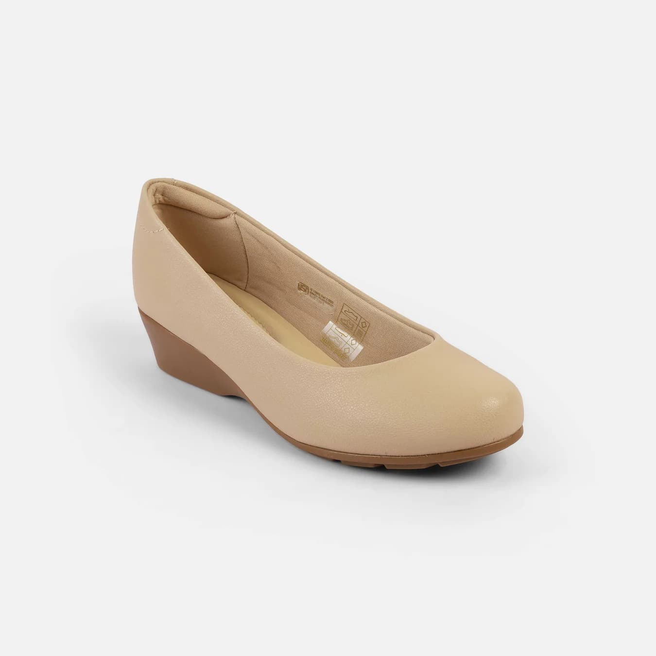 Women's Beige Formal Round Toe Synthetic Sandals