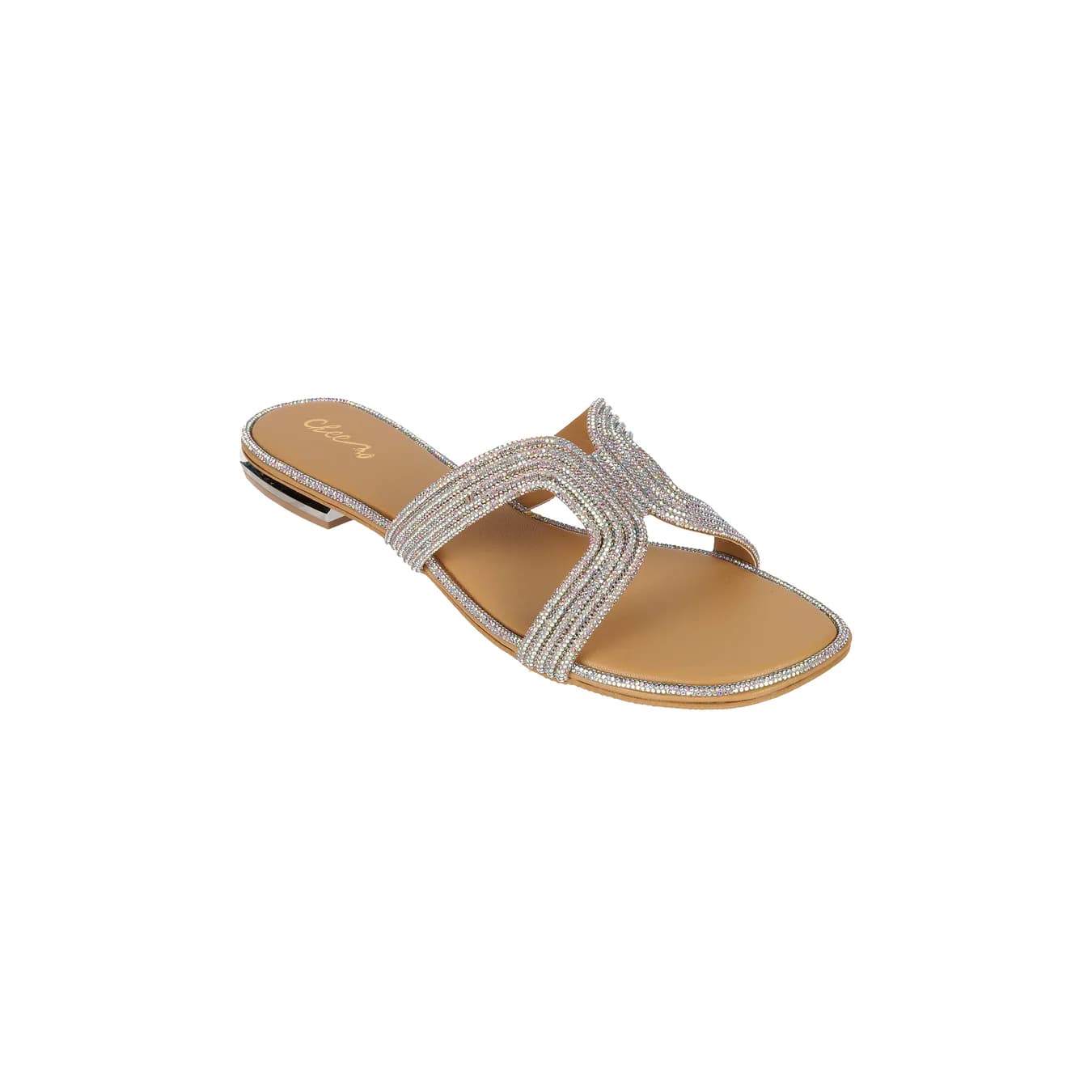 Women's Silver Casual Round Toe Synthetic Flats