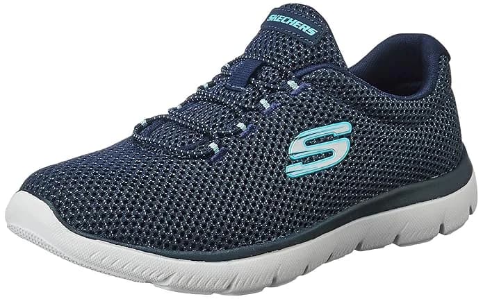 Women's Navy Casual Slip On-Summits Quick Lapse Sneakers