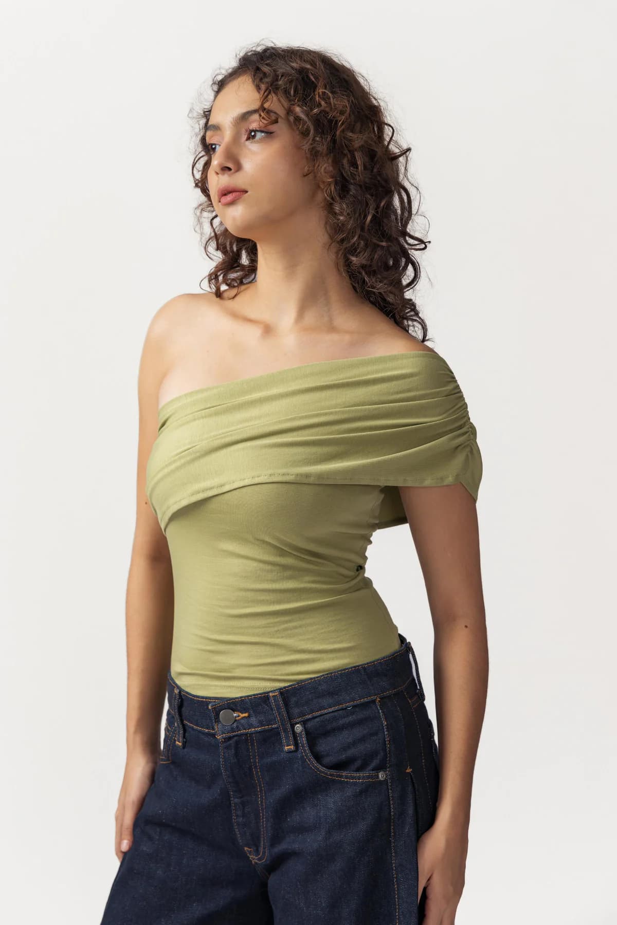 Women's Green Casual Solid Sleeveless Top