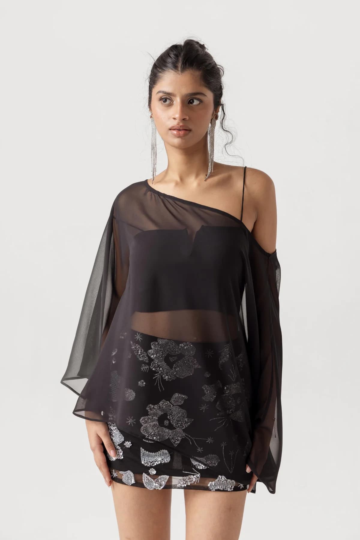 Women's Black Casual Solid Sleeveless Top