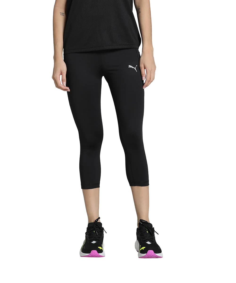 Women's Black Sports Train All Day 3/4 Tights