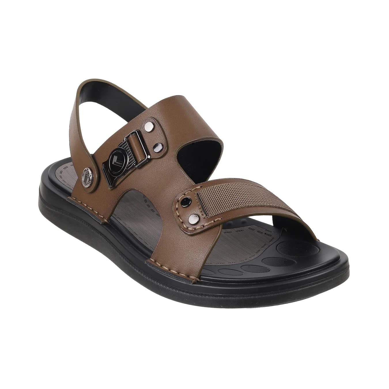 Men's Green Casual Round Toe Synthetic Sandals
