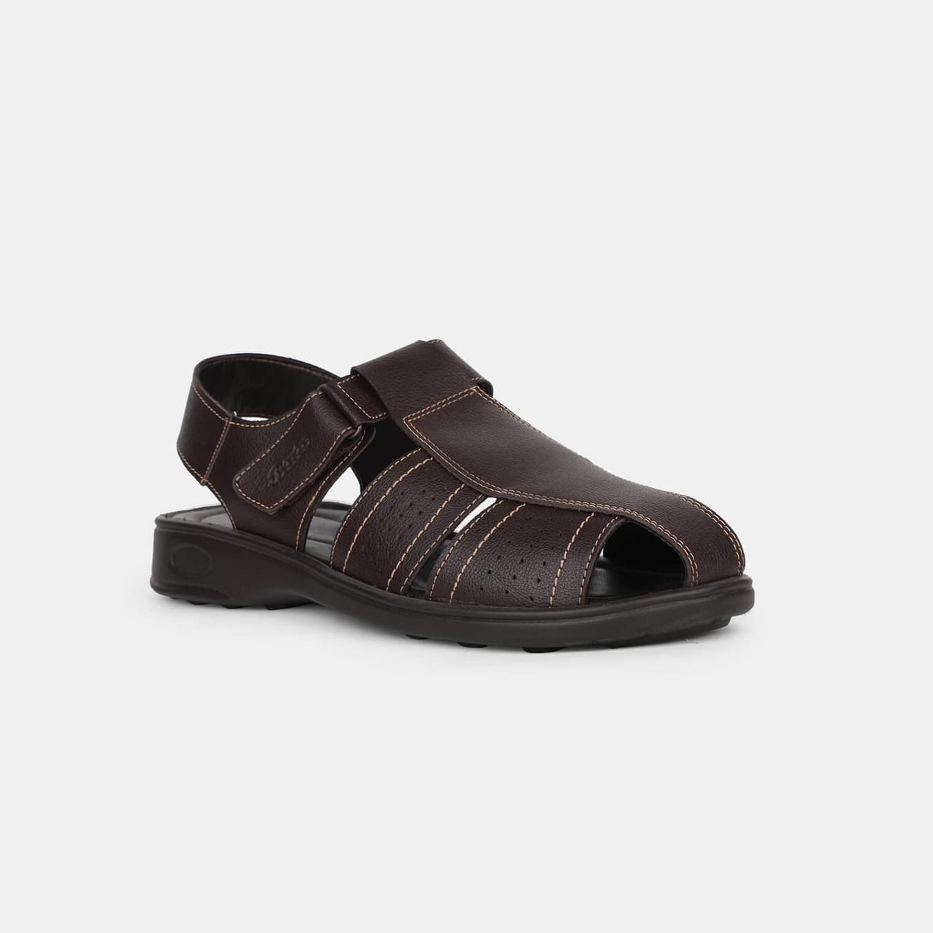 Men's Brown Casual Synthetic Slip-Ons Sandals