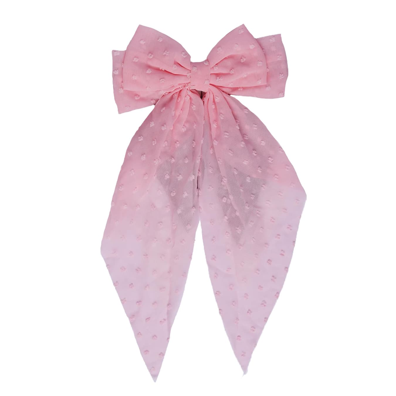 Women's Pink Casual Chiffon Hair Clip