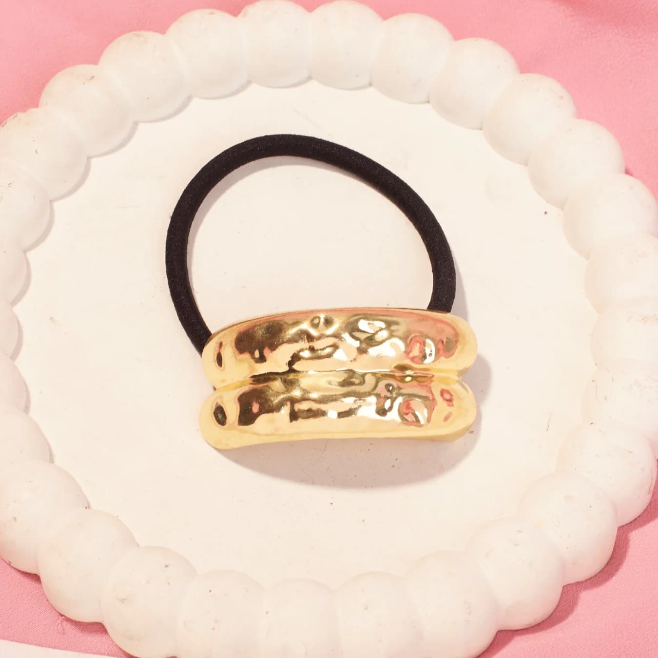 Women's Gold Casual Kula Hair Tie