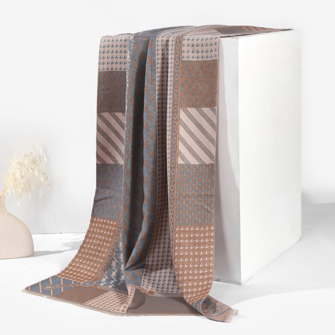 Women's Brown Casual Monarch Mosaic Scarf