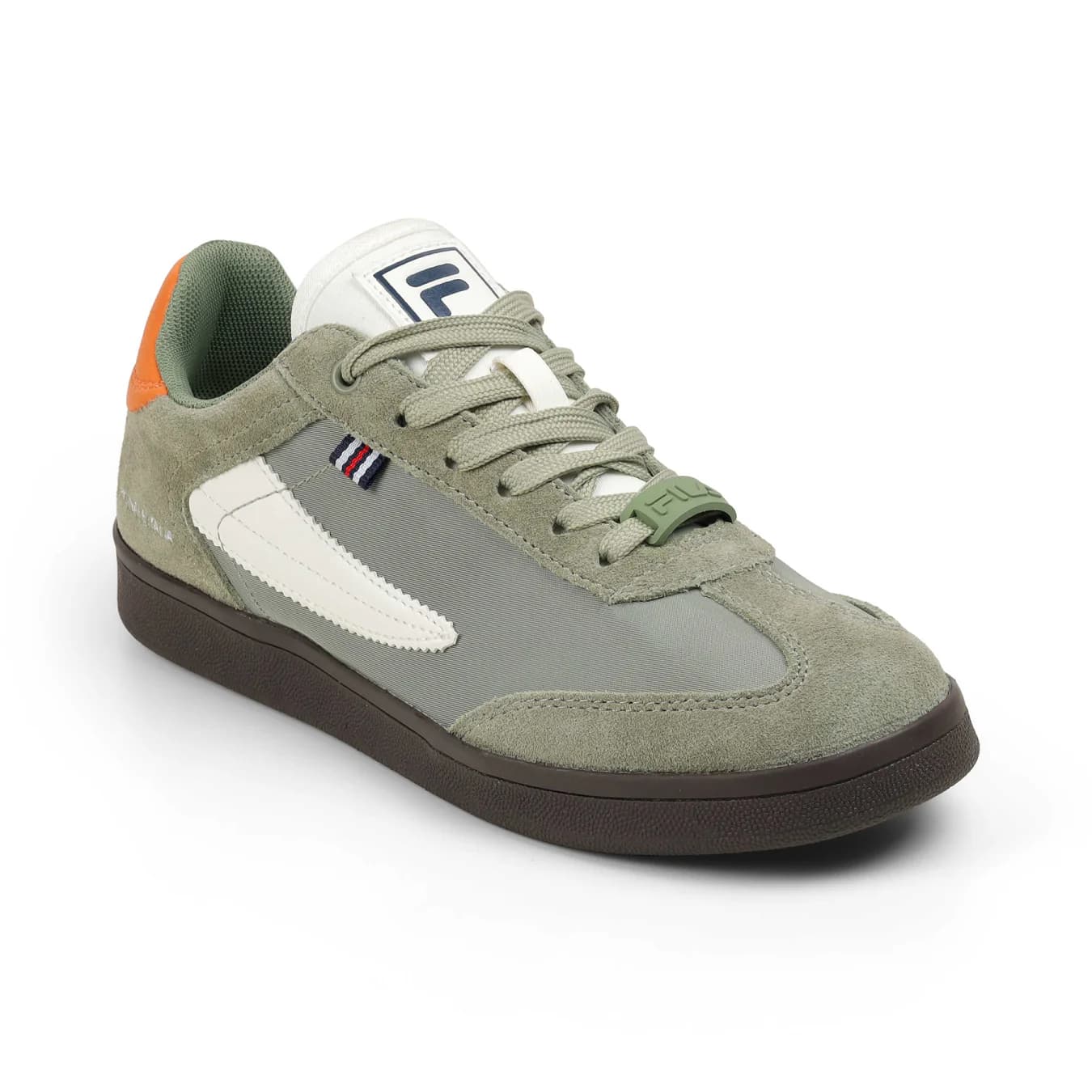 Women's Green Casual Round Toe Lace-Up Sneakers