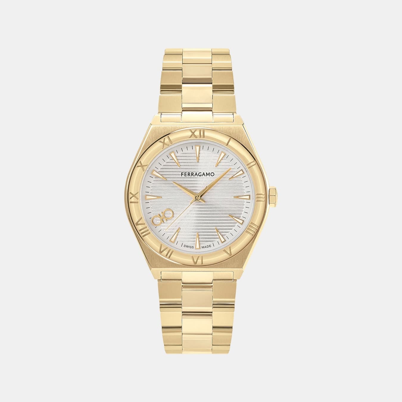 Kv-Vega Upper East 40Mm-F Men's Quartz Silver Dial Analog Stainless Steel Watch SFKV00323