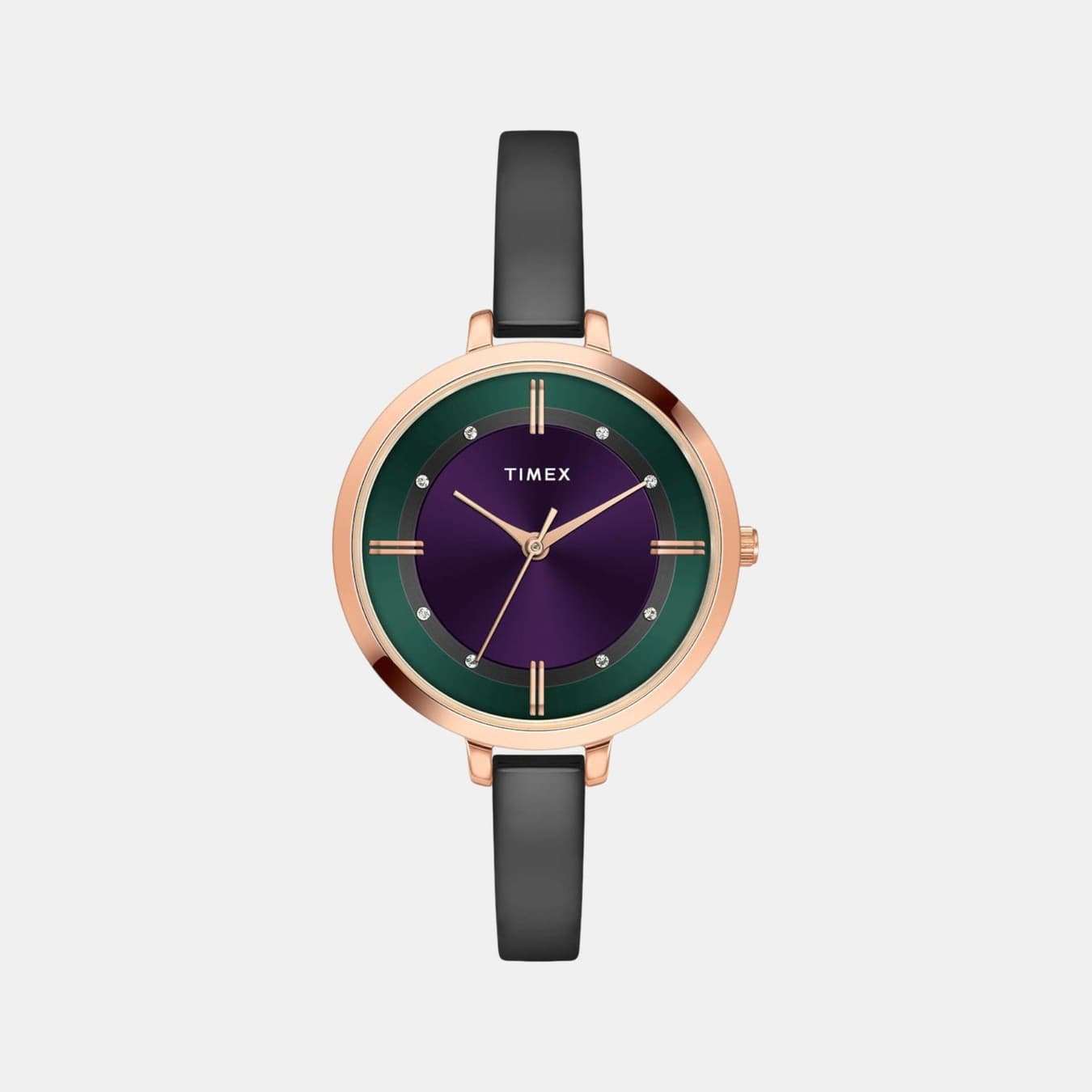 Women's Quartz Dual Tone Dial Analog Brass Watch TWEL12826-EX