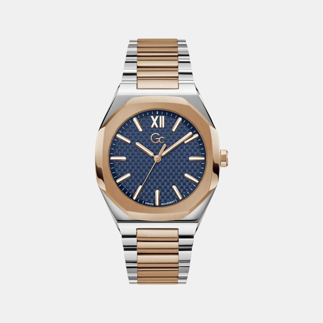 Coussin Sleek Men's Quartz Blue Dial Analog Stainless Steel Watch Z26001G7MF