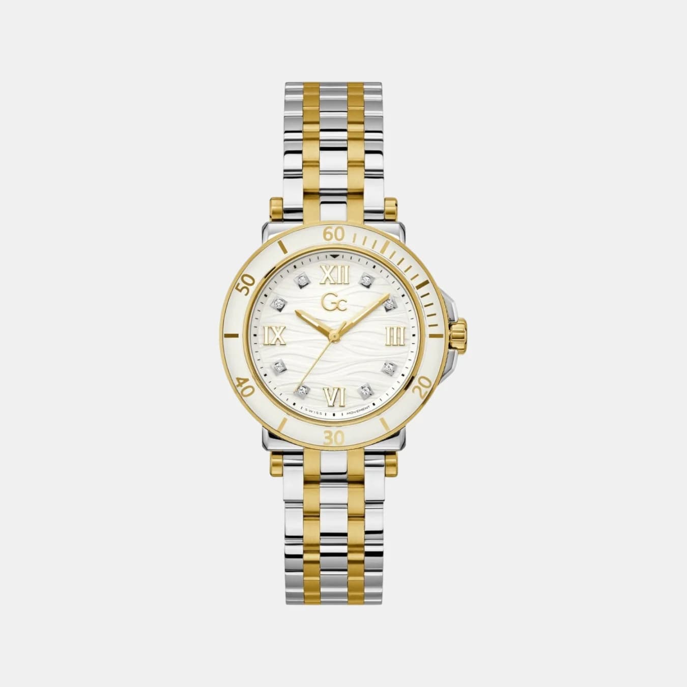 One Sport Women's Quartz White Dial Analog Stainless Steel Watch Z45002L1MF