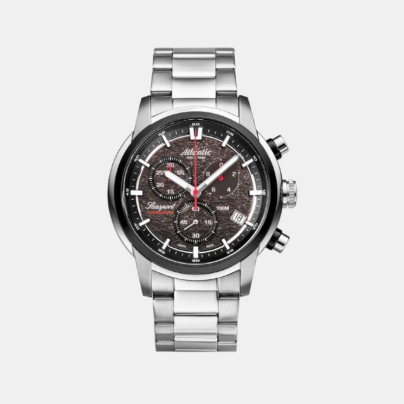 Men's Quartz Anthracite Dial Chronograph Stainless Steel Watch 87466.42.41