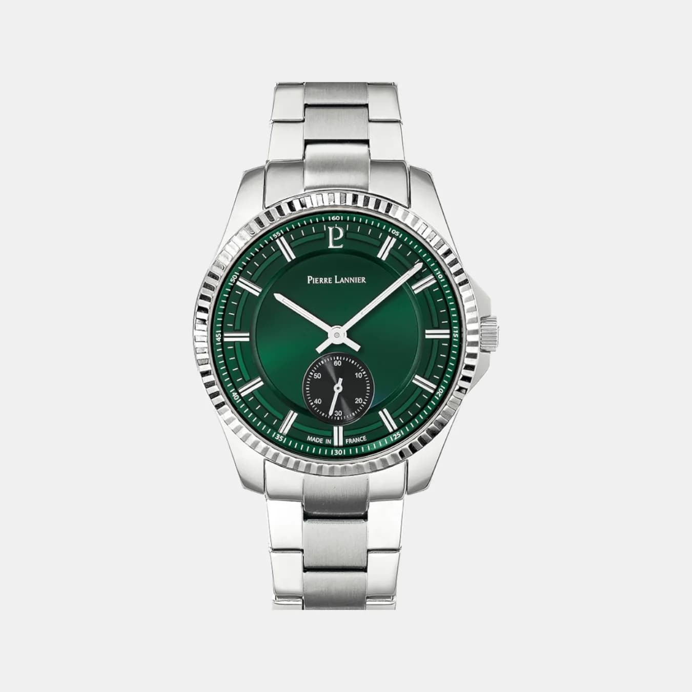 Metropolitain Men's Quartz Green Dial Analog Stainless Steel Watch 246G171