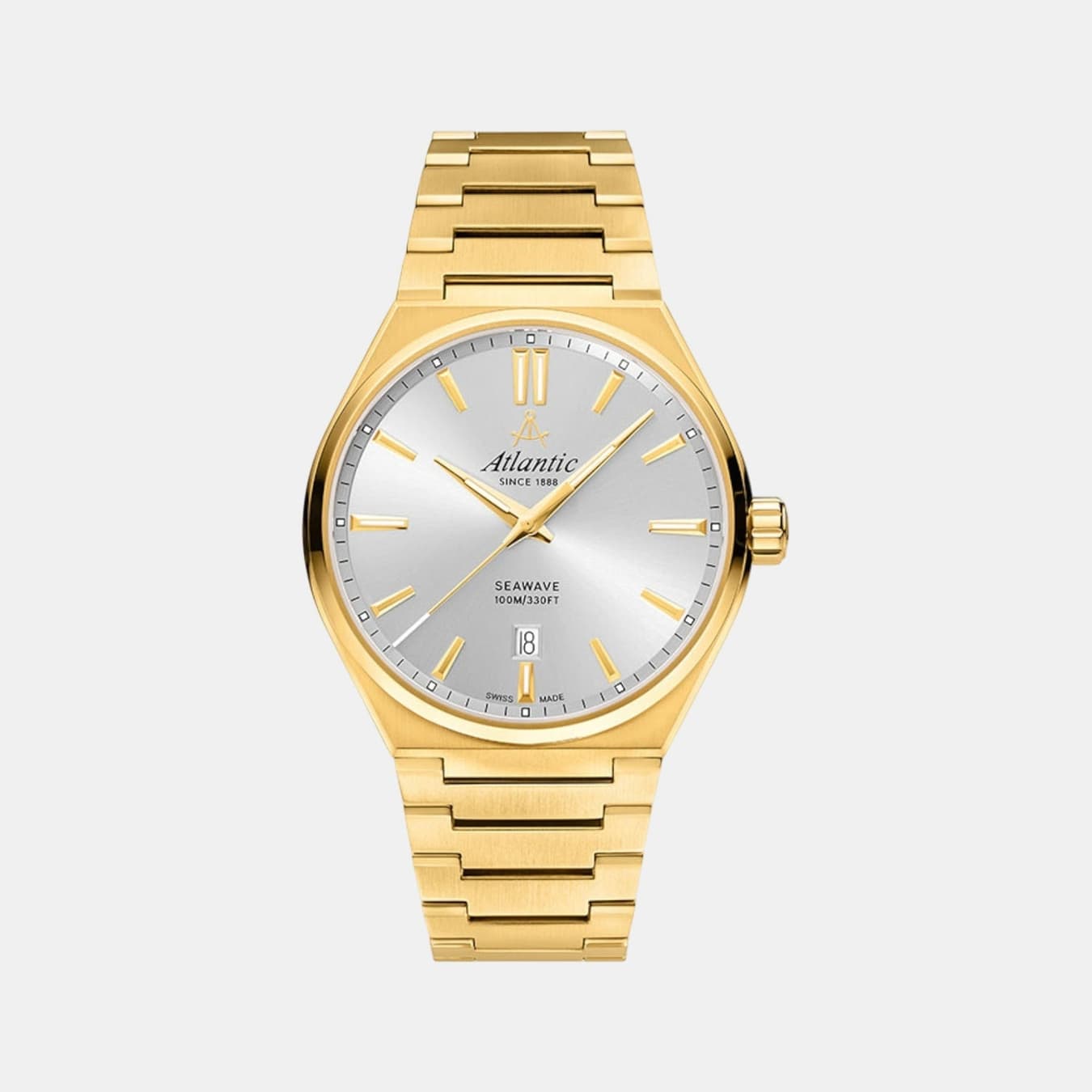 Men's Quartz Silver Dial Analog Stainless Steel Watch 58366.45.21