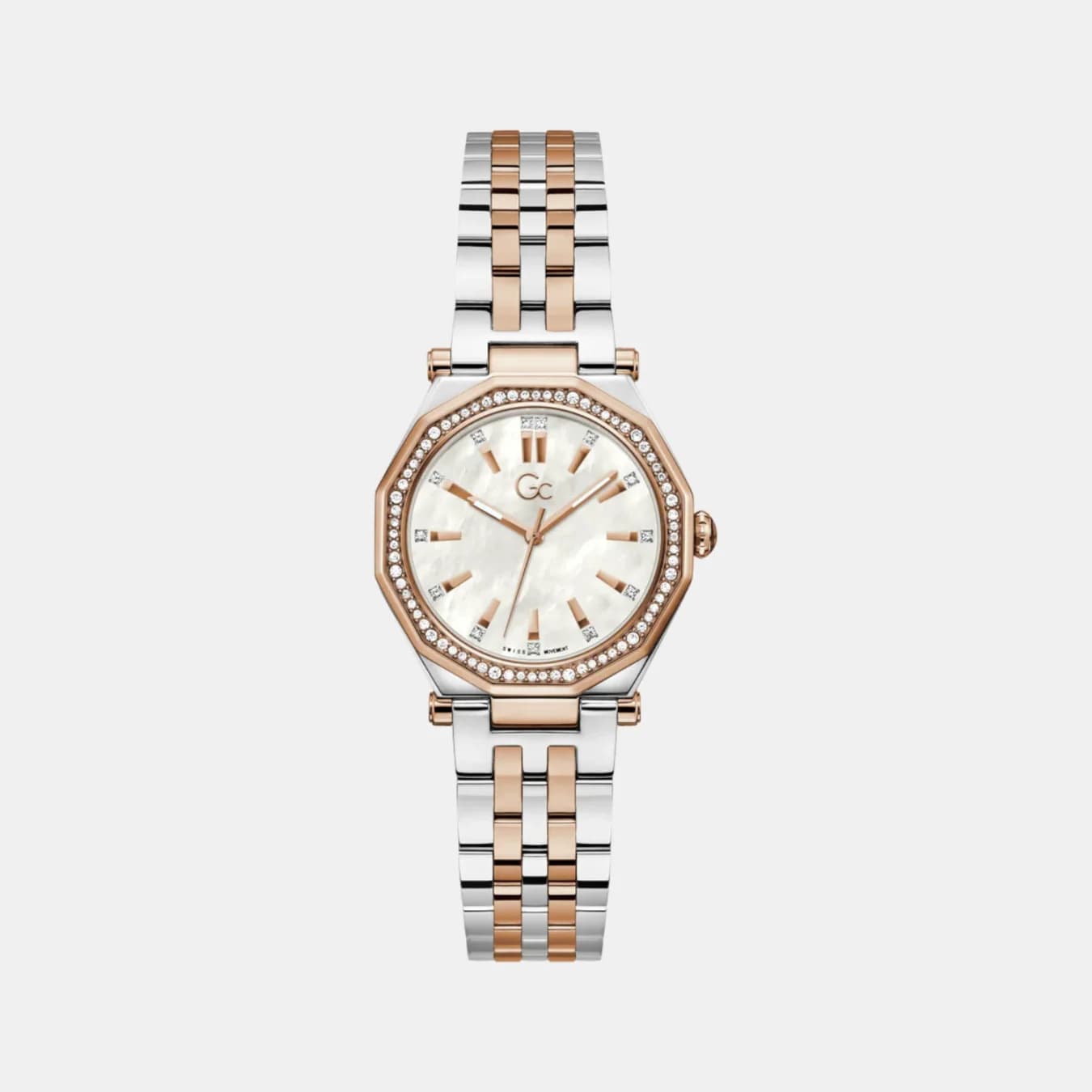 Gleam Women's Quartz White Dial Analog Stainless Steel Watch Z55001L7