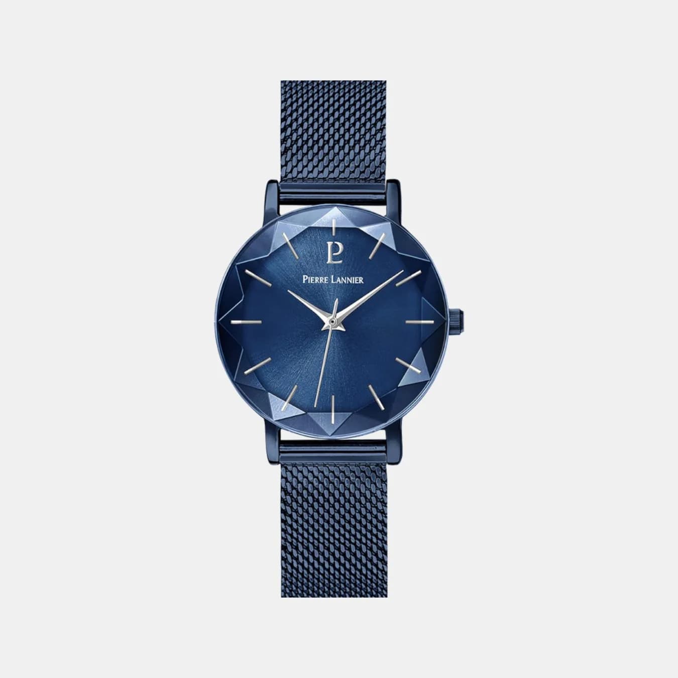Multiples Women's Quartz Blue Dial Analog Mesh Watch 010P968