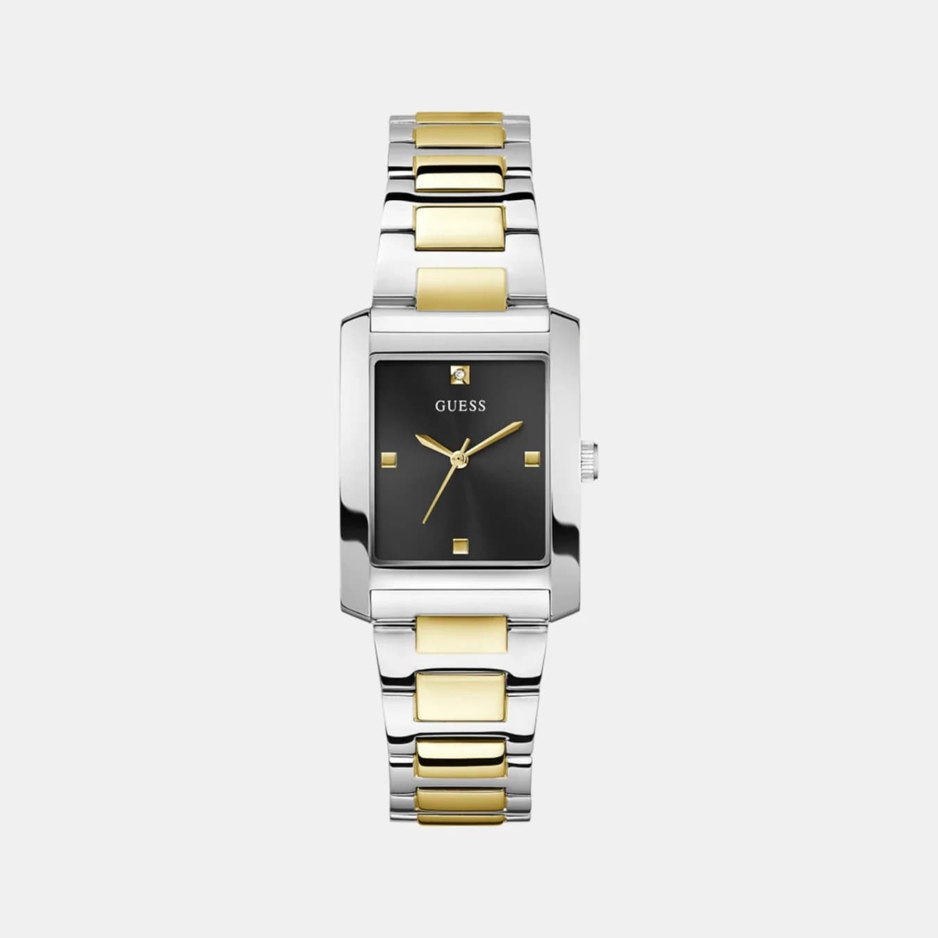 Women's Quartz Black Dial Analog Stainless Steel Watch GW0876L3