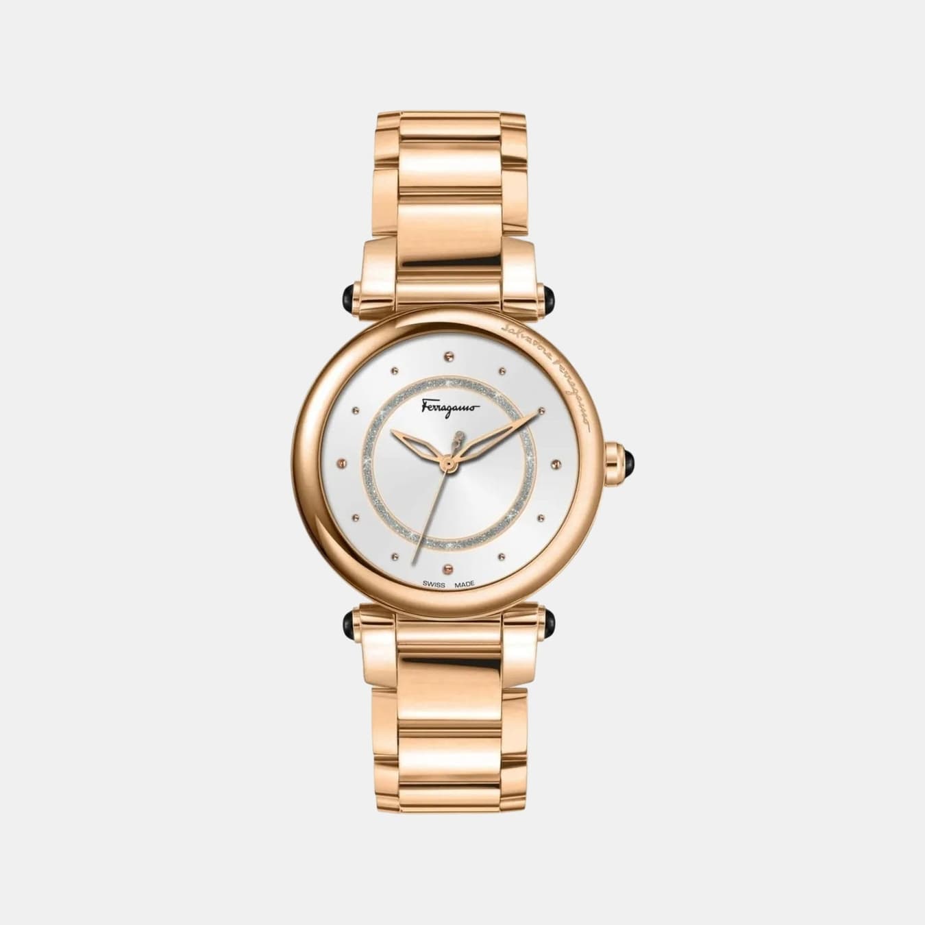 Women's Quartz White Dial Analog Stainless Steel Watch SFUQ00824