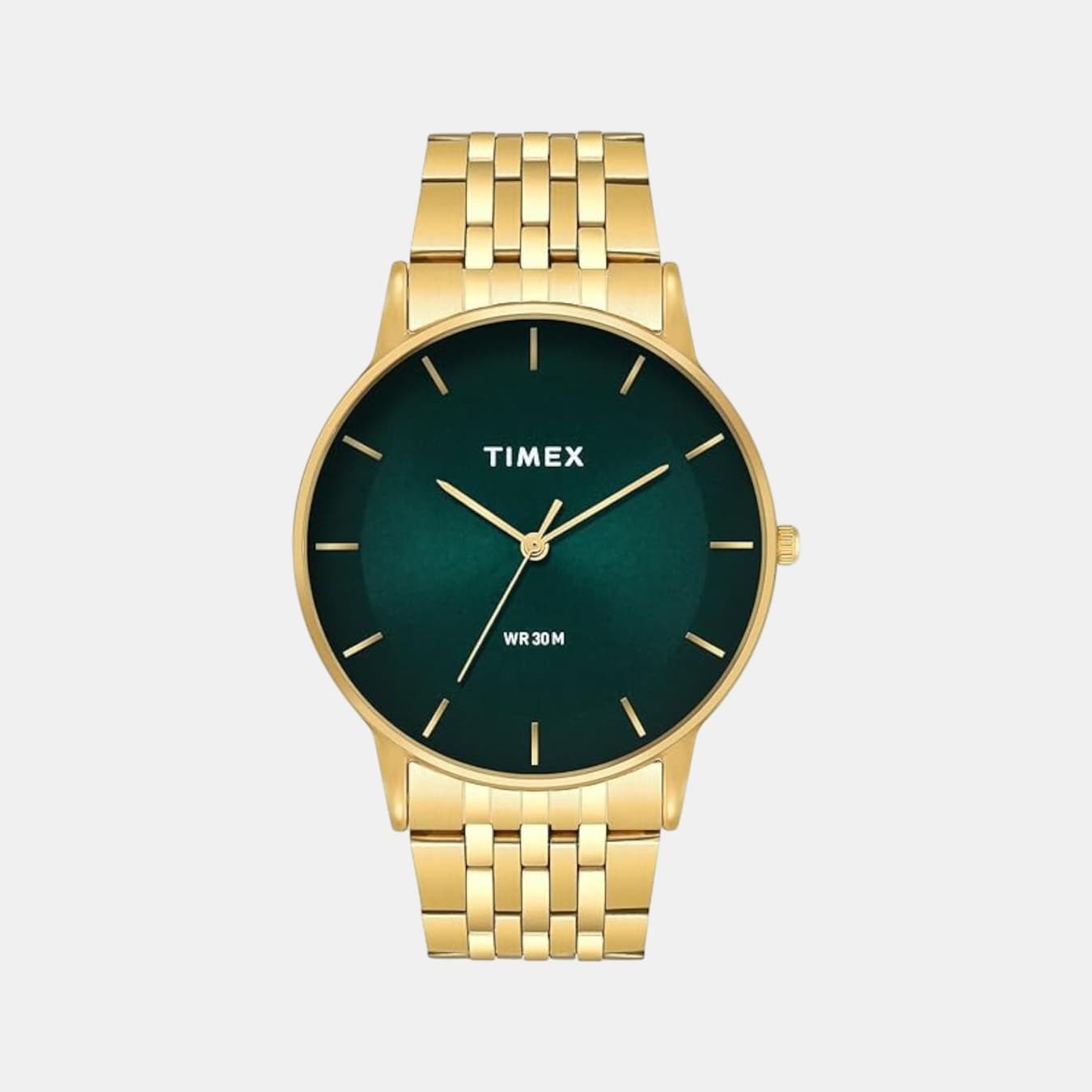 Classics Men's Quartz Green Dial Analog Stainless Steel Watch TWTG12004