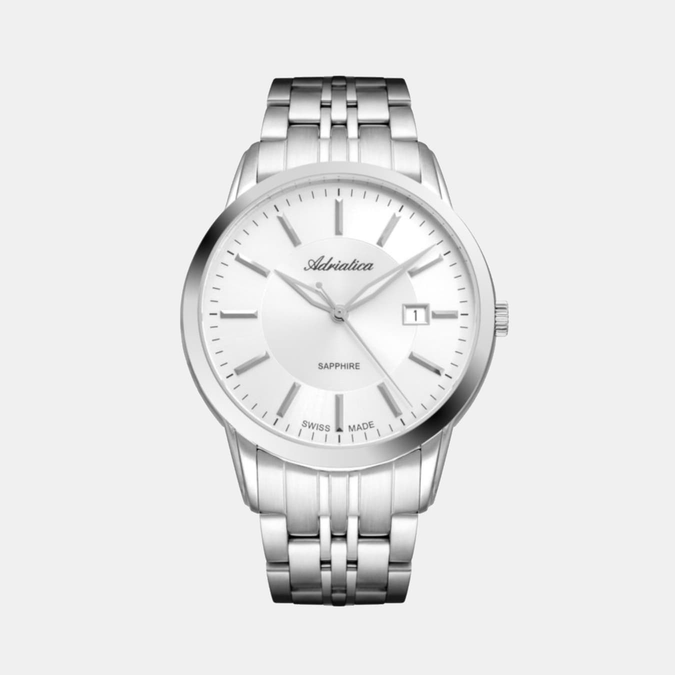 Men's Quartz Silver Dial Analog Stainless Steel Watch A8306.5113Q