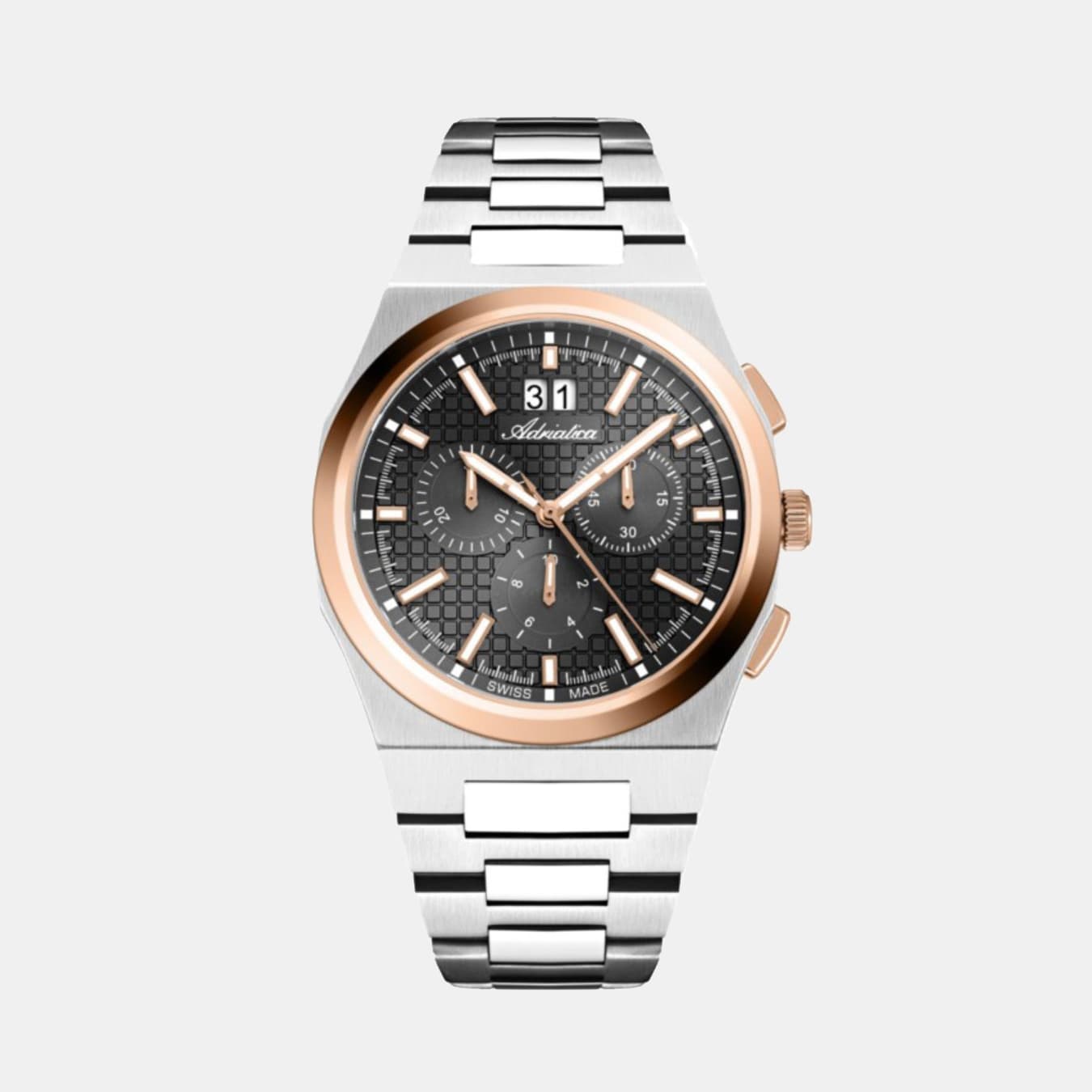 Men's Quartz Gun Dial Chronograph Stainless Steel Watch A8326.R116CH