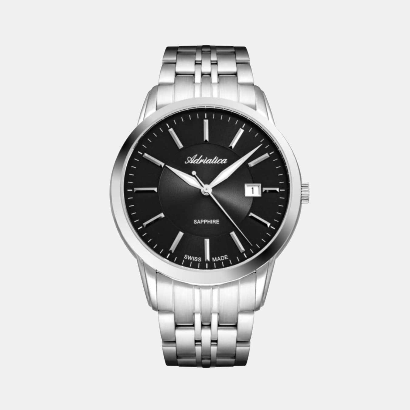 Men's Quartz Black Dial Analog Stainless Steel Watch A8306.5114Q