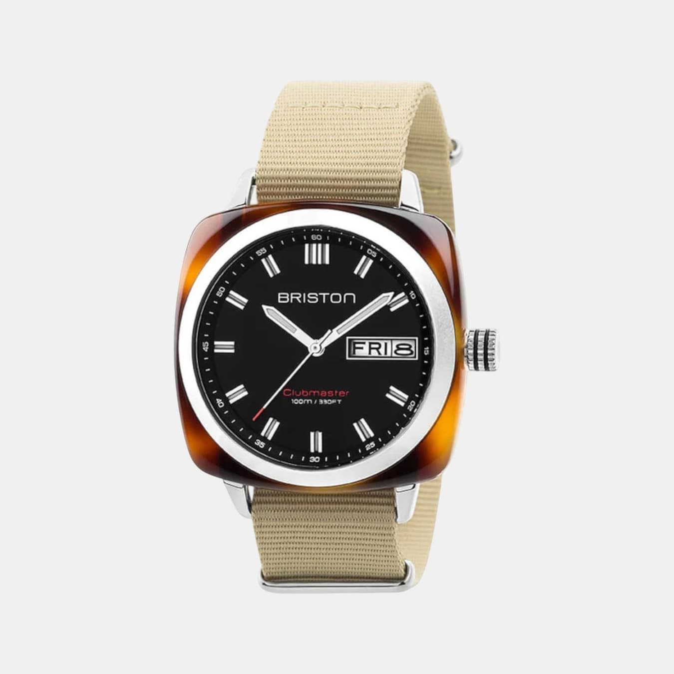 Clubmaster Sport Men's Quartz Black Dial Analog NATO Watch 17342.SA.TS.1.NK