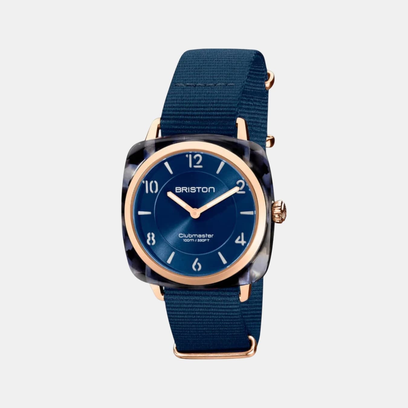 Clubmaster Chic Women's Quartz Midnight Blue Dial Analog NATO Watch 21536.PRA.UB.33.NMB