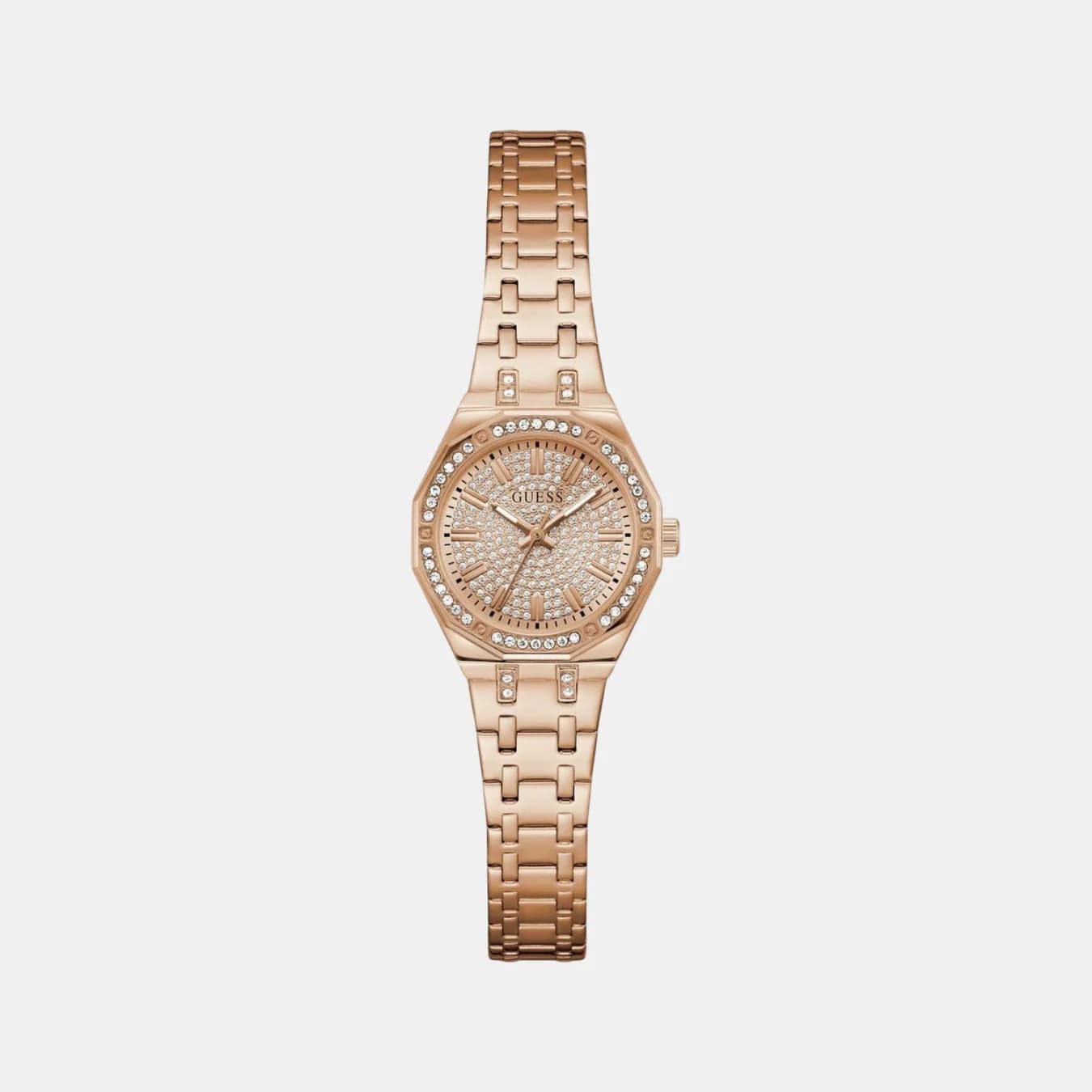 Pixie Women's Quartz Rose Gold Dial Analog Recycled Steel Watch GW0931L4