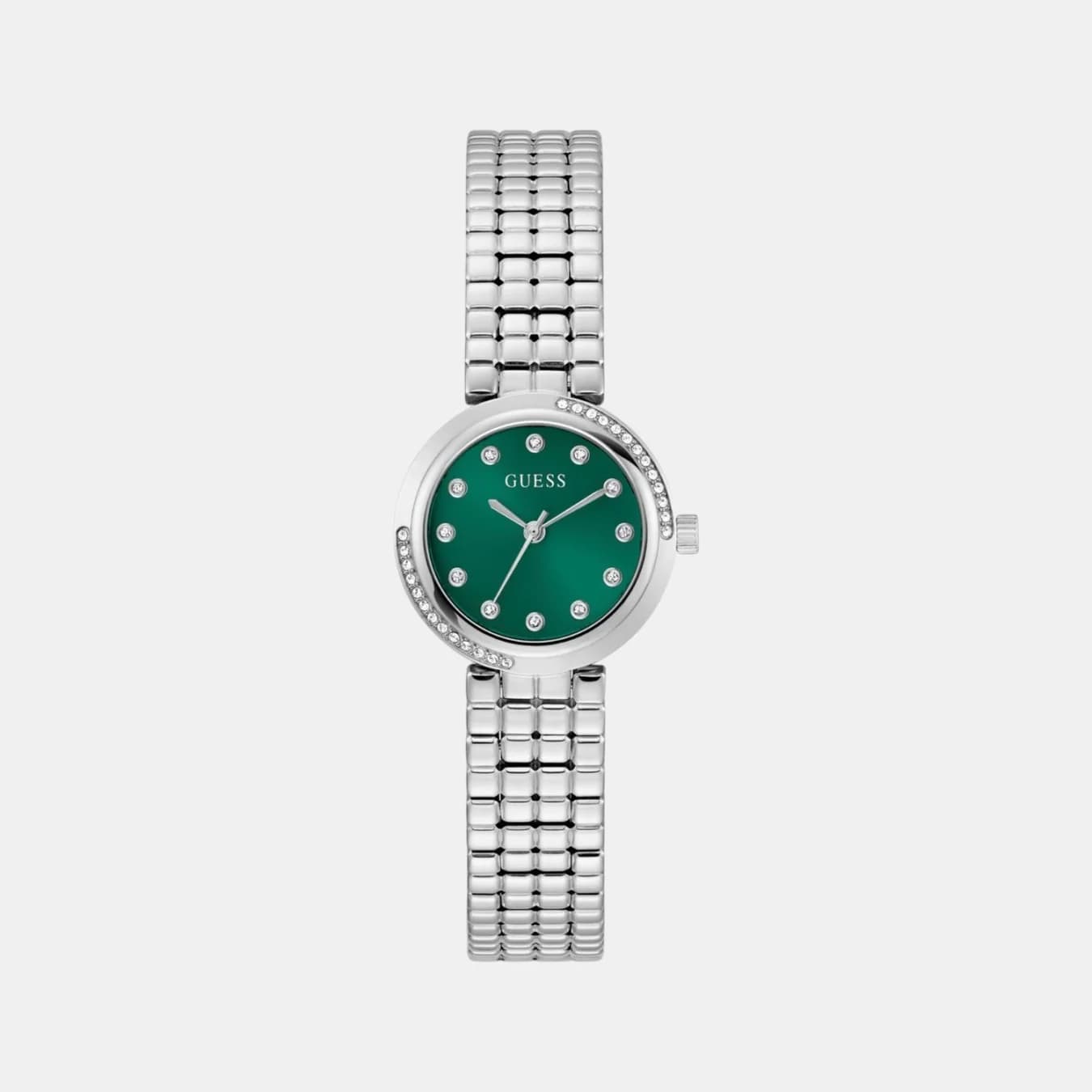Clara Women's Quartz Green Dial Analog Recycled Steel Watch GW0930L1