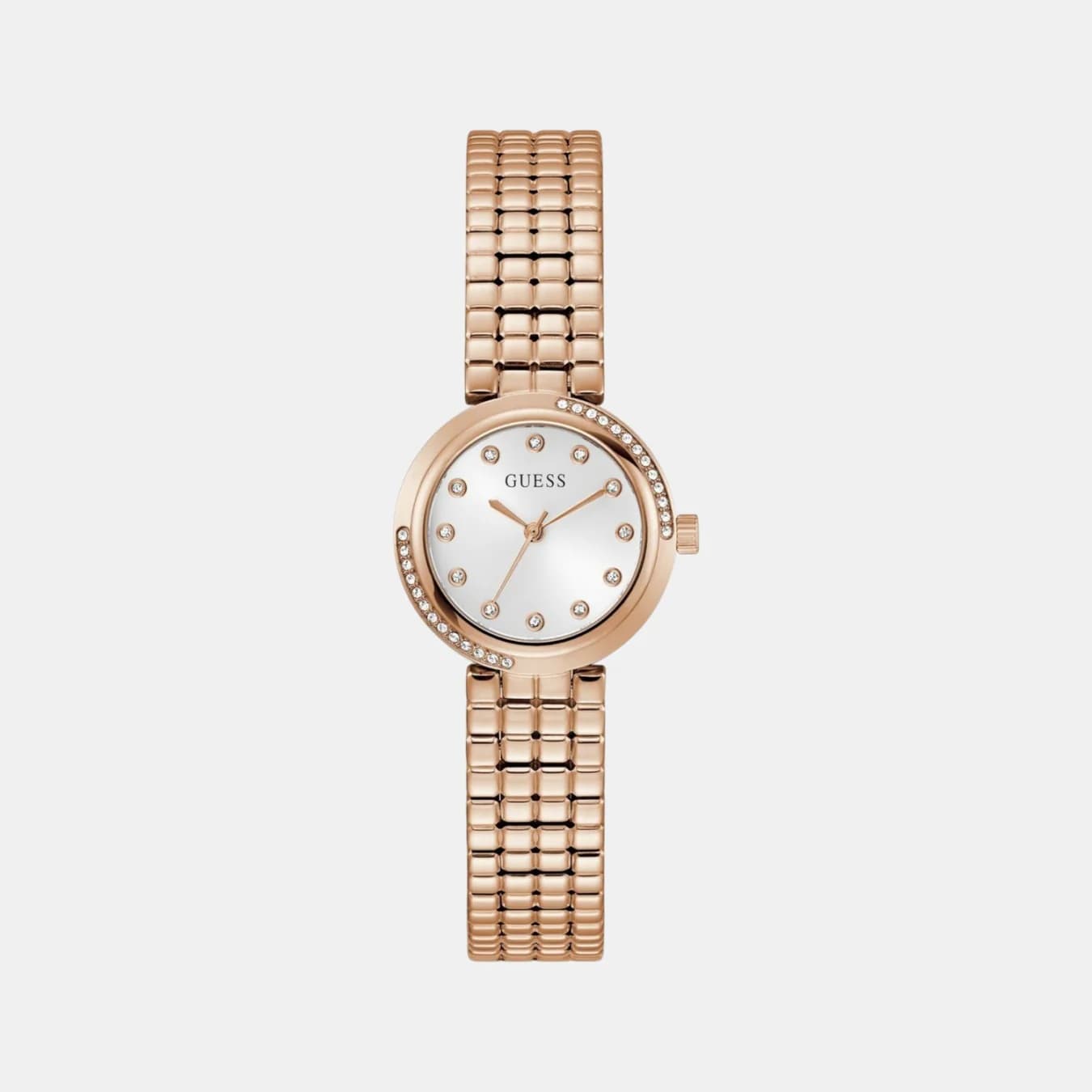 Clara Women's Quartz White Dial Analog Recycled Steel Watch GW0930L3